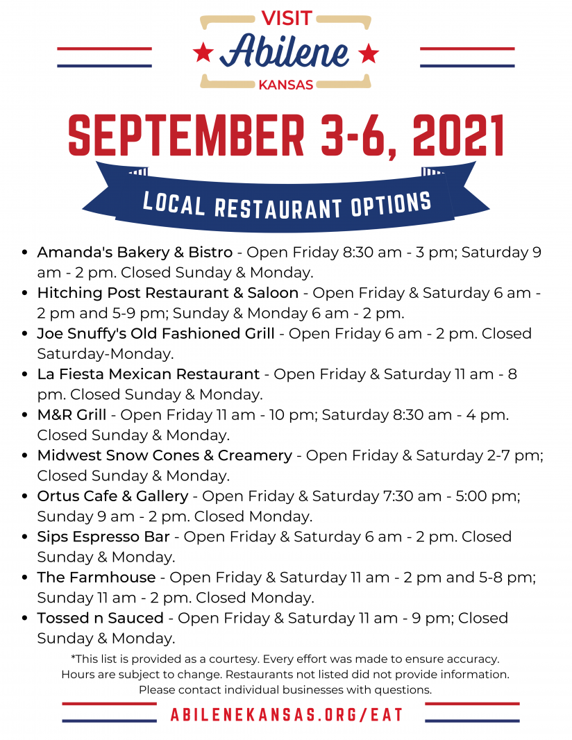 2021-Labor-Day-Weekend-Restaurant-Options-Abilene,KS