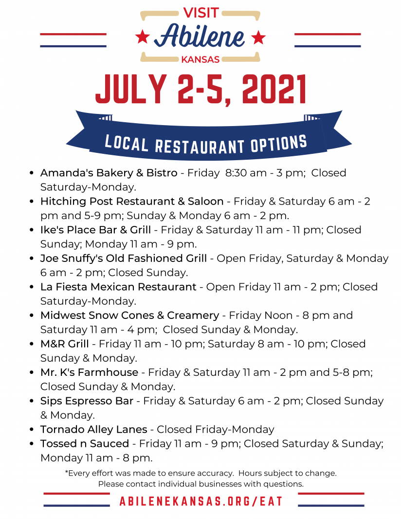 Independence-Day-Weekend-Restaurant-Options-2021-Abilene,KS